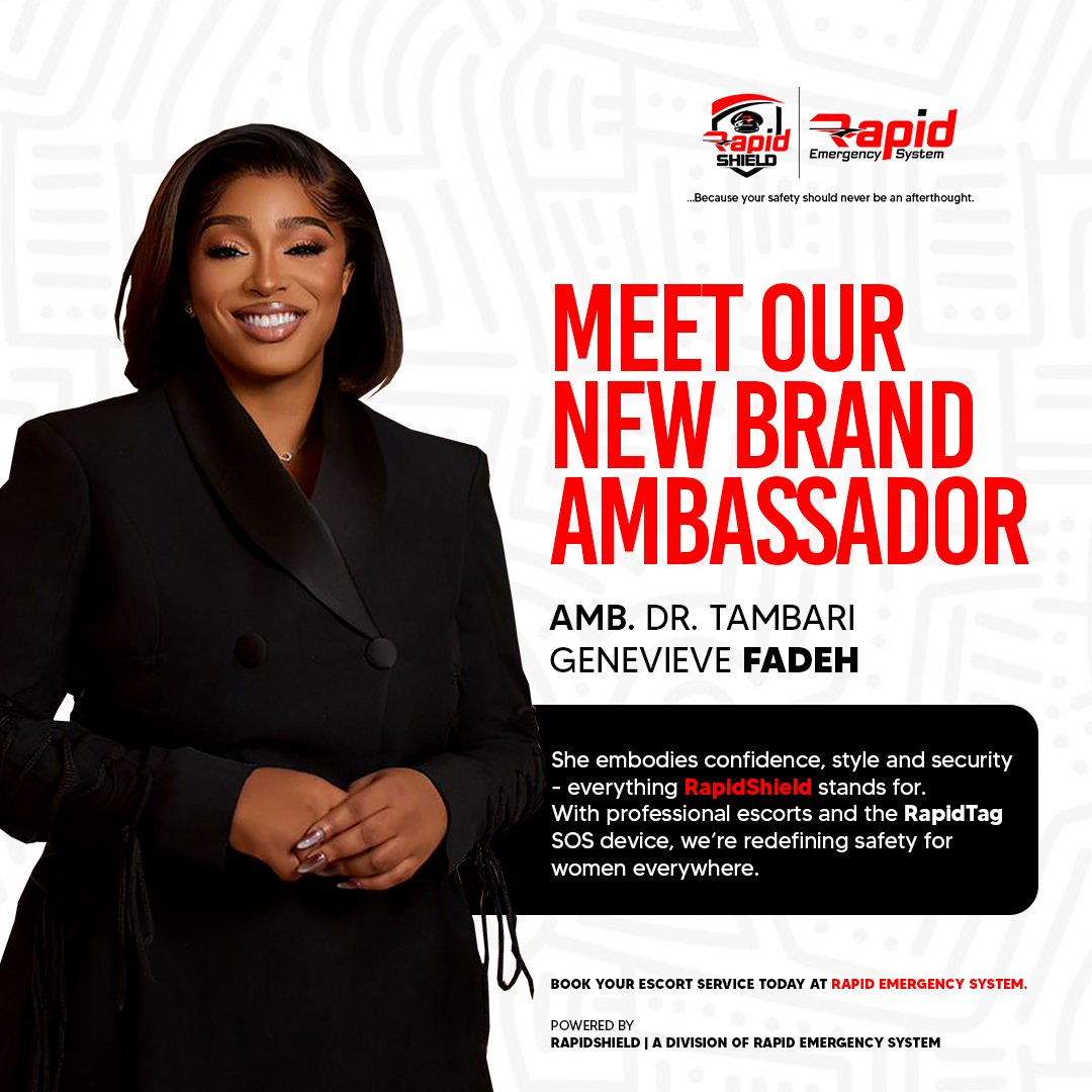 Rapid Emergency System Appoints Amb. Dr. Tambari Genevieve Fadeh as Brand Ambassador