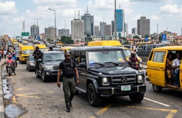 Professional security escort in Lagos providing VIP protection