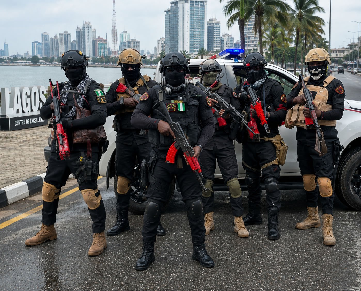 Convoy detail to hire private security escort nigeria by Rapid Emergency System